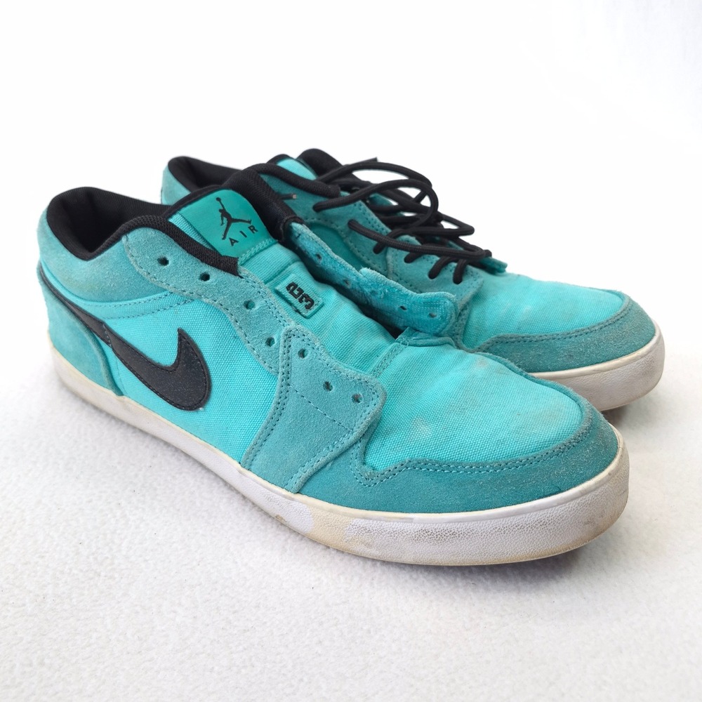 Nike Air Jordan V.2 Low Emerald Turquoise Suede Canvas Mens Size 11
